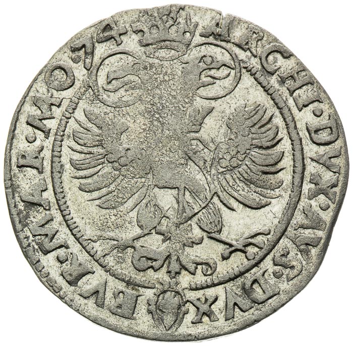 Bílý groš 1574 - revers