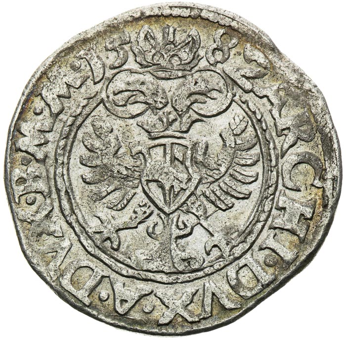 Bílý groš 1582 - revers