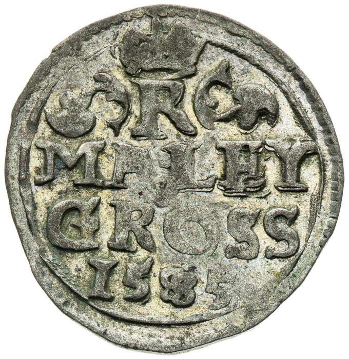 Malý groš 1585 - revers