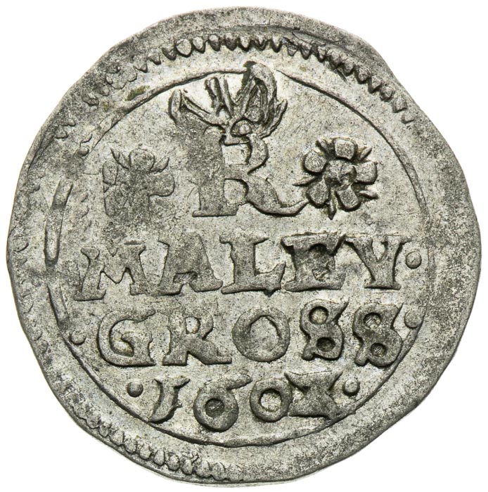 Malý groš 1602 - revers