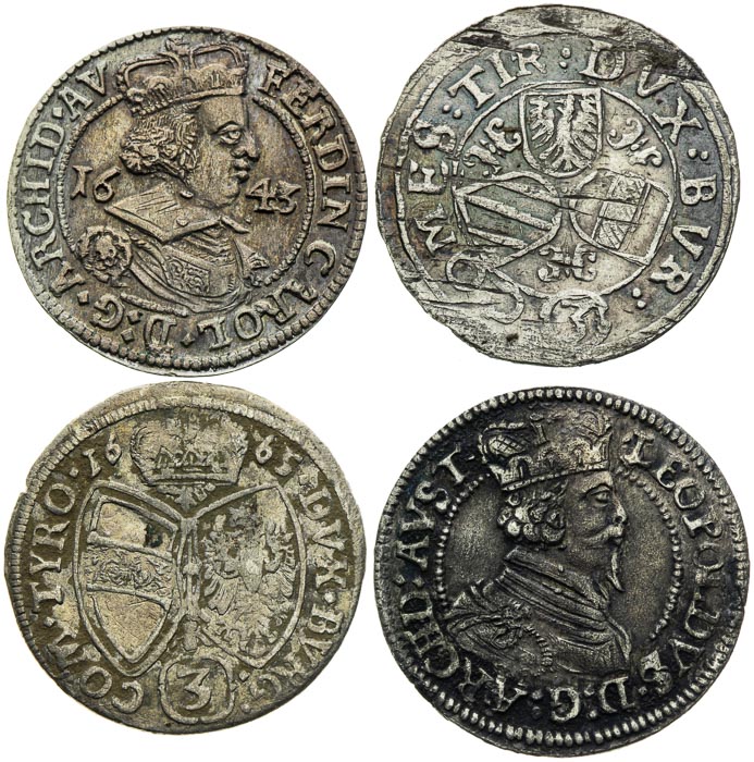 3 Kreutzer (4 pcs) - front