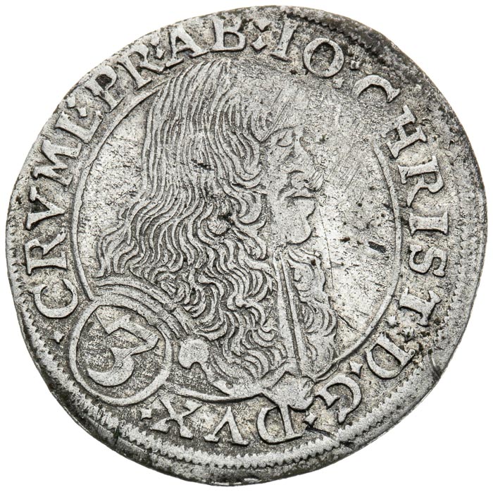 3 Krejcar 1677 - avers