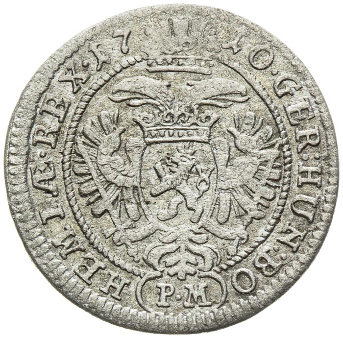 3 Krejcar 1710 - revers