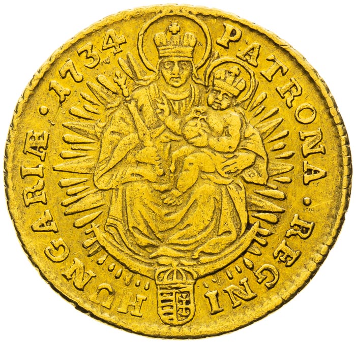Ducat 1734 - back