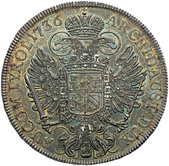 Thaler 1736 - back