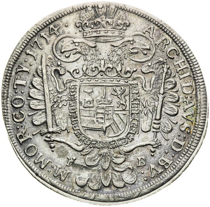 1/2 Tolar 1714 - revers