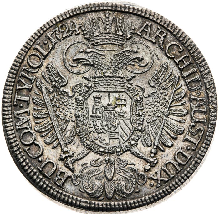 1/2 Tolar 1724 - revers