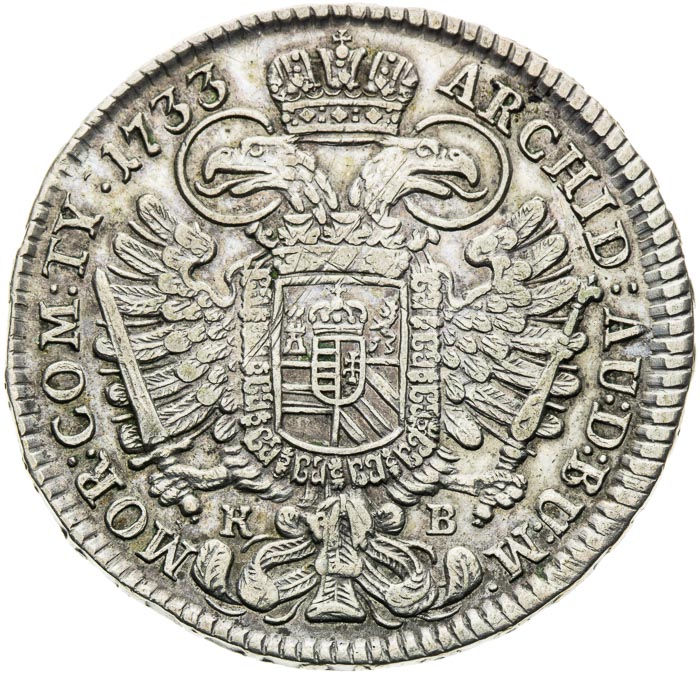 1/2 Tolar 1733 - revers