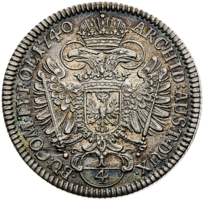 1/4 Tolar 1740 - revers