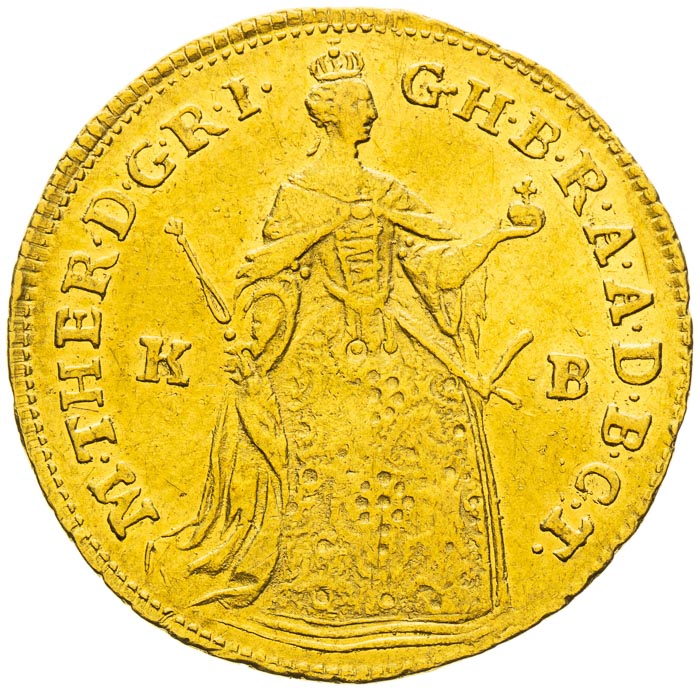 Ducat 1755 - front