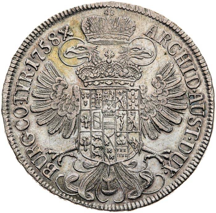 Thaler 1758 - back