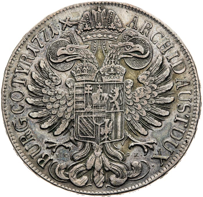Thaler 1771 - back