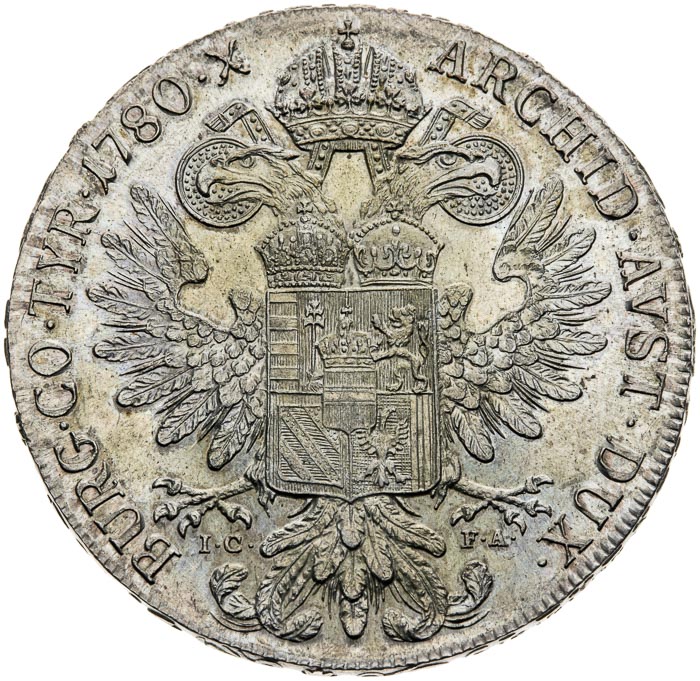 Tolar 1780 - revers