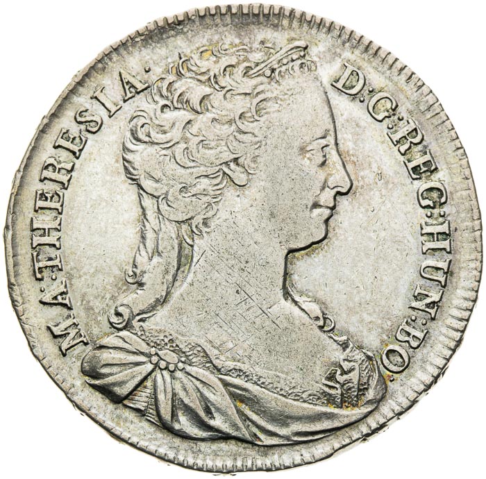 1/2 Tolar 1742 - avers