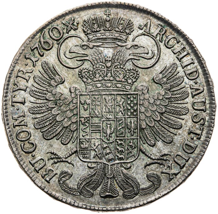 1/2 Tolar 1760 - revers