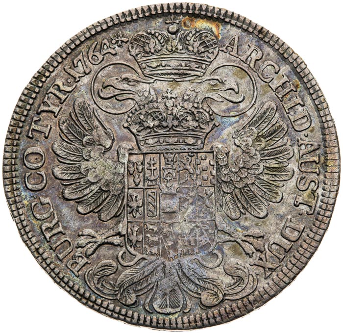 1/2 Thaler 1764 - back