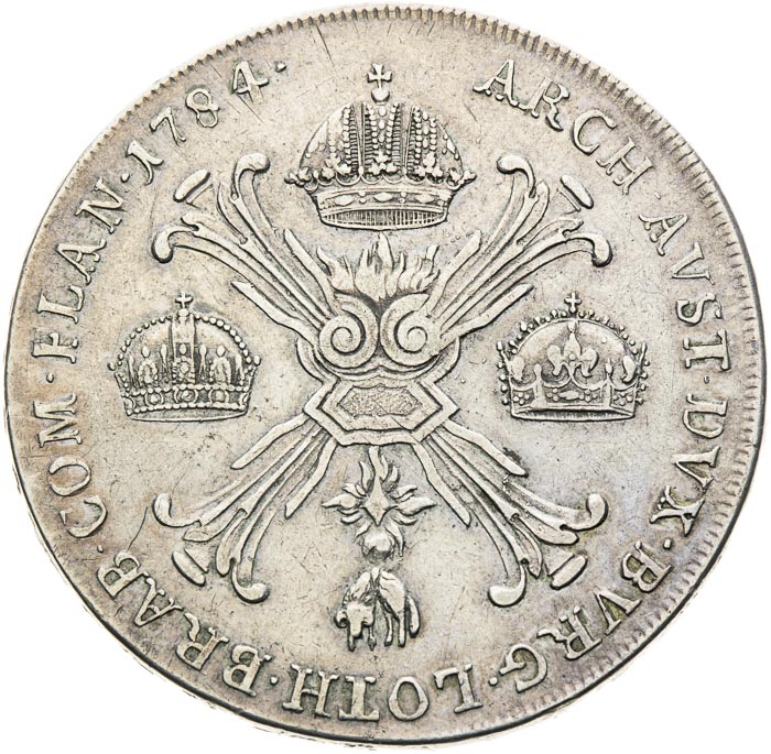 Tolar 1784 - revers