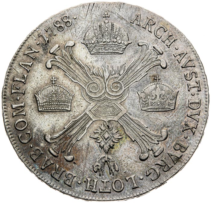 1/2 Tolar 1788 - revers