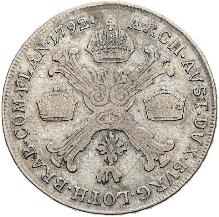 1/2 Thaler 1792 - back