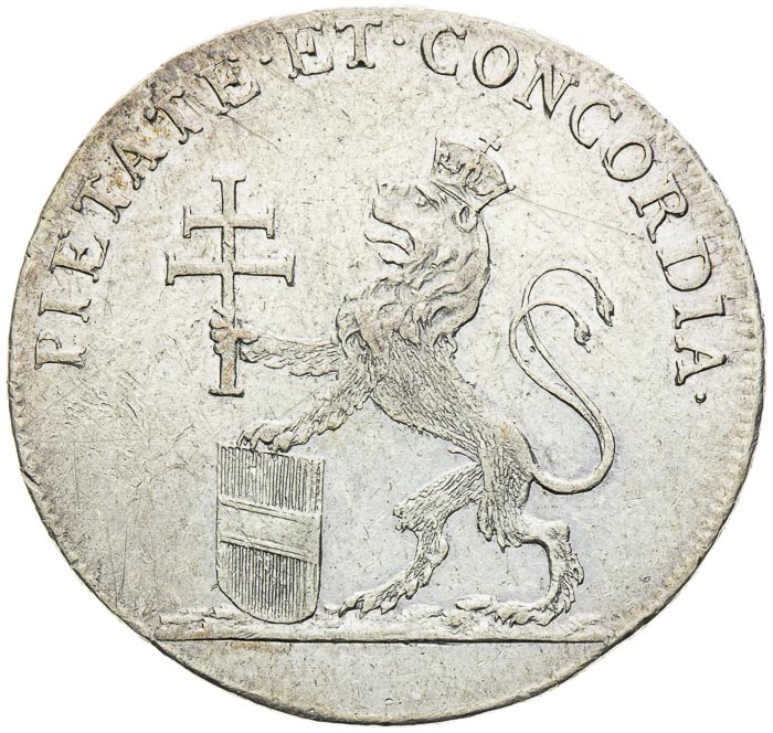 Silver Token 1790 - back