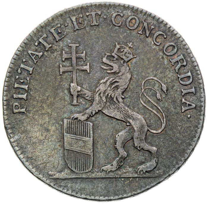 Silver Token 1790 - back