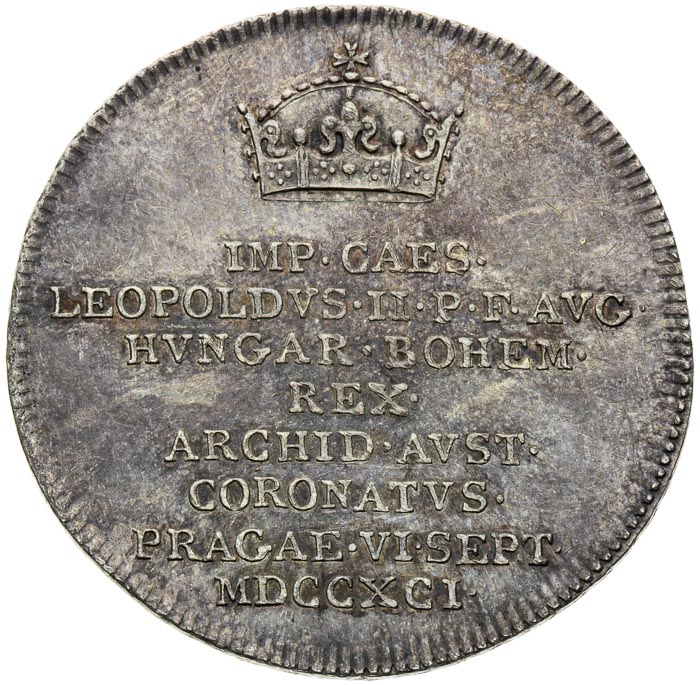 Silver token 1791 - front