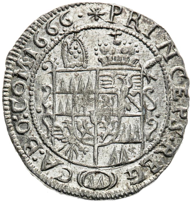 3 Kreutzer 1666 - back