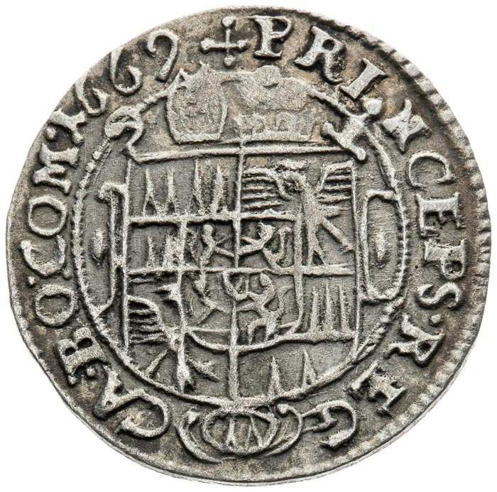 3 Kreutzer 1669 - back