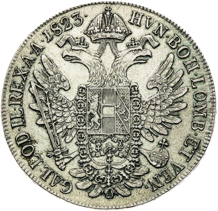 Tolar 1823 - revers