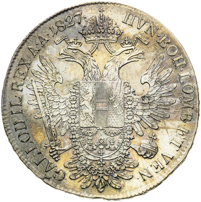 1/2 Tolar 1827 - revers