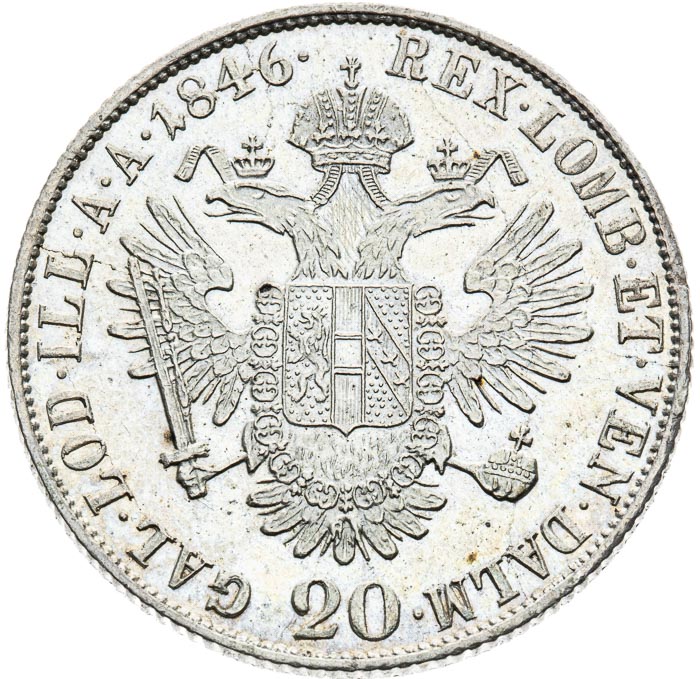 20 Kreutzer 1846 - back