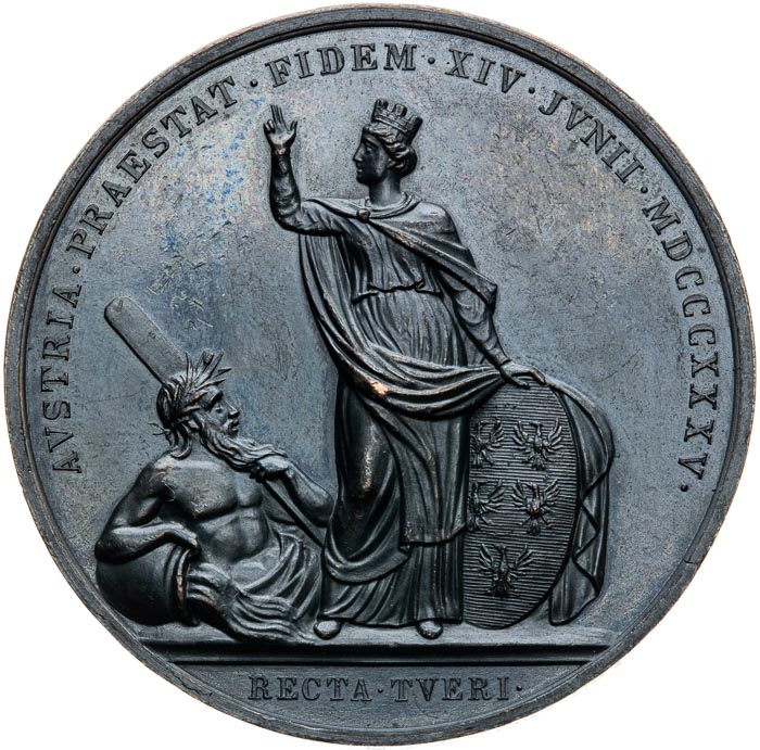 Medaile 1835 - revers