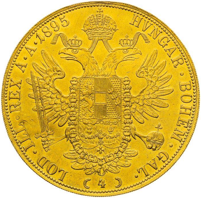 4 Ducats 1895 - back