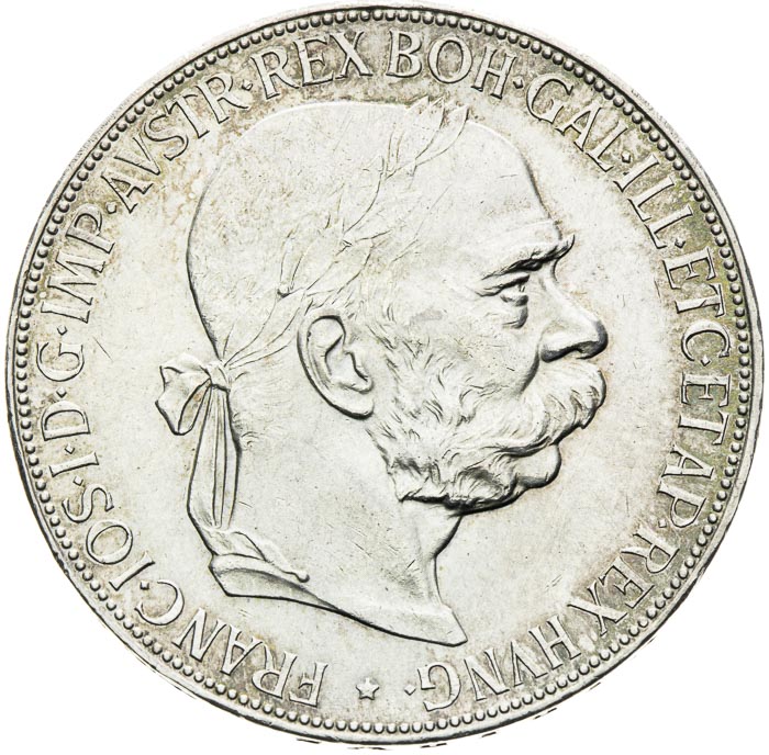 5 Korona 1900 - avers