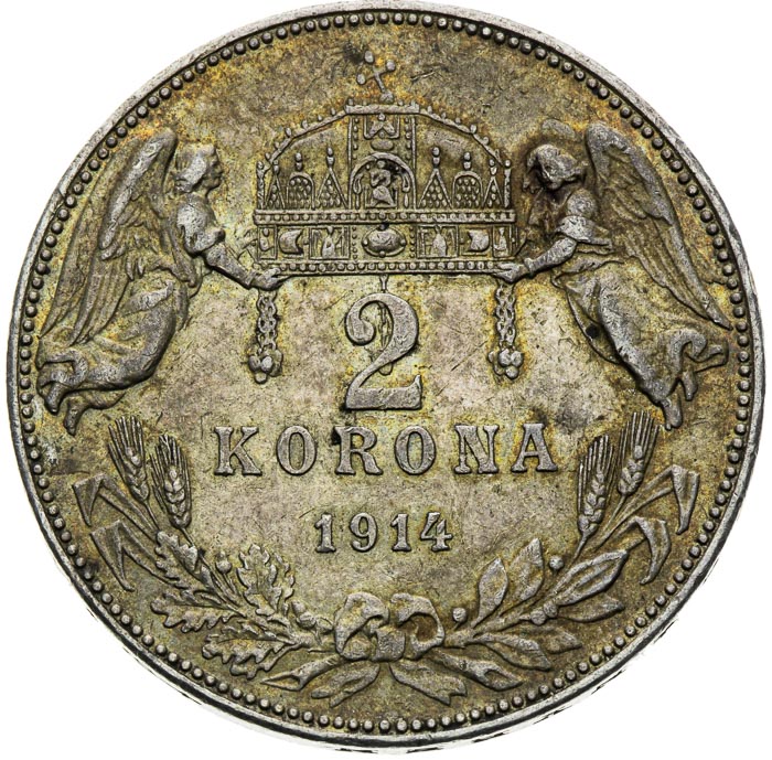 2 Korona 1914 - revers