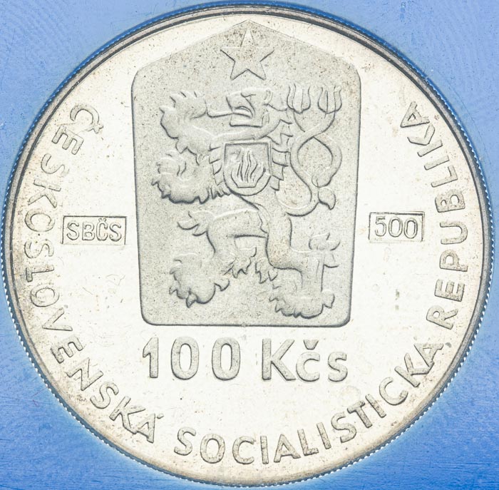 100 Koruna 1990 - back