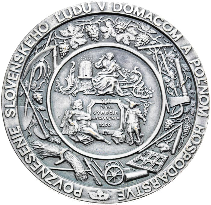 Medal 1990 - back