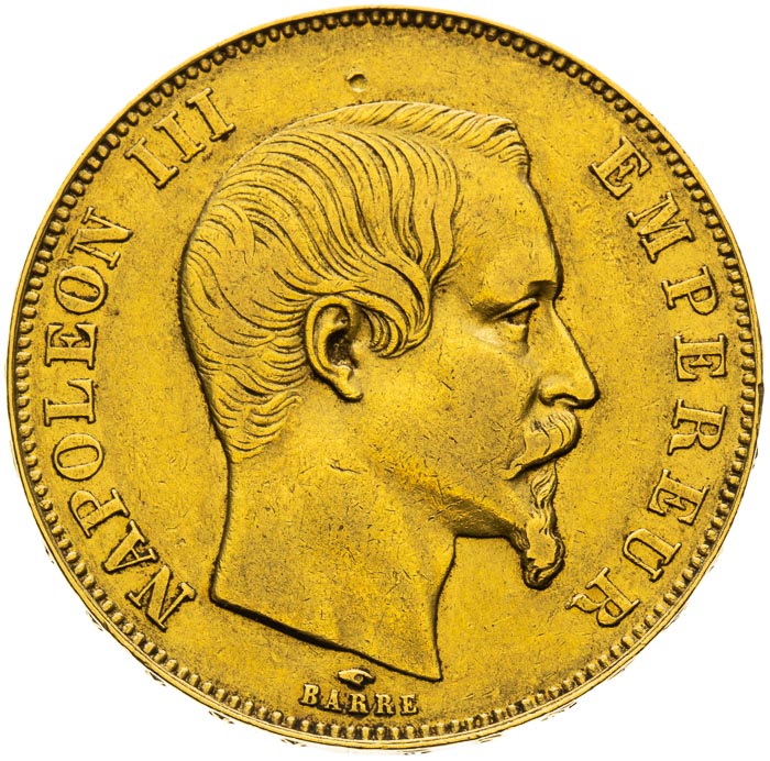 50 Frank 1857 - avers