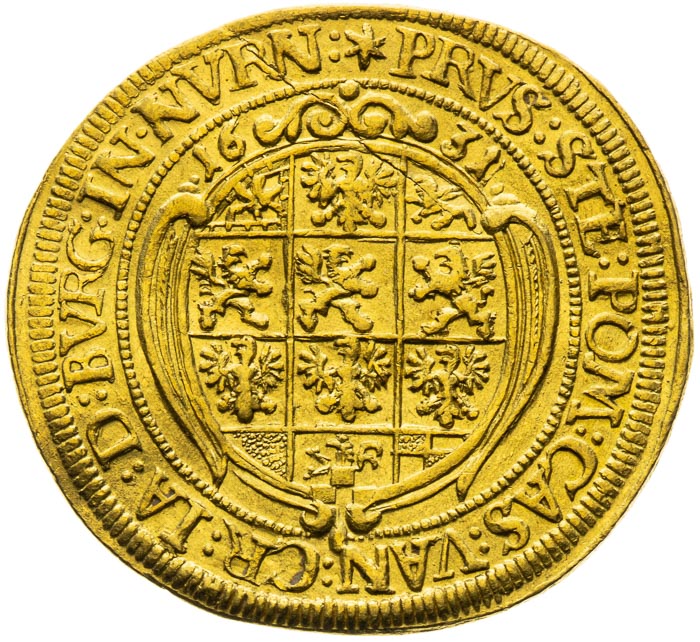 Dukát 1631 - revers