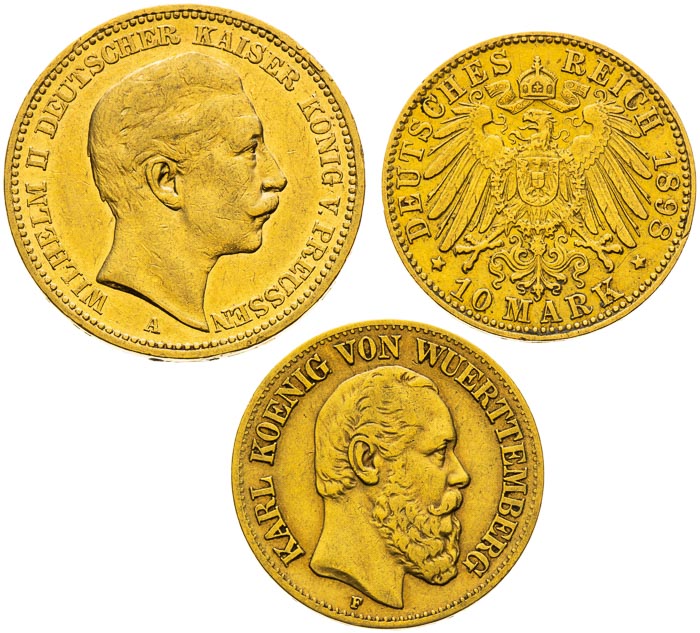 Gold coins (3 pcs) - front