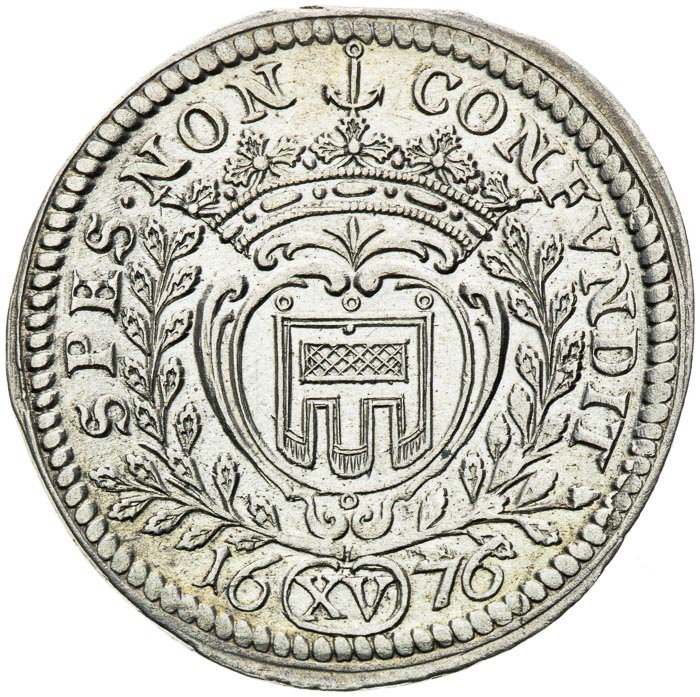 XV Kreutzer 1676 - back