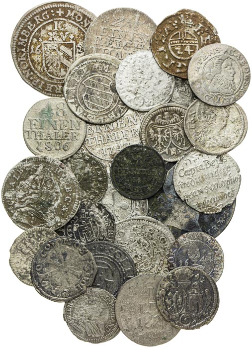 Lot of silver coins (16th/18th century) (26 pcs) - front
