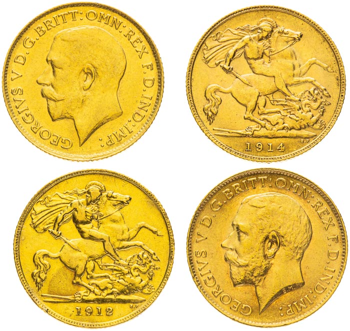 1/2 Sovereign (4 pcs) - front