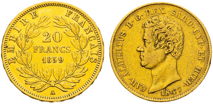 Gold coins (2 pcs) - back