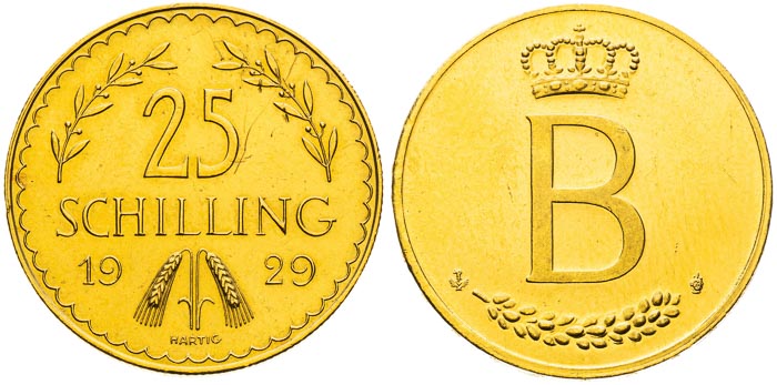 Gold coin and medal (2 pcs) - front