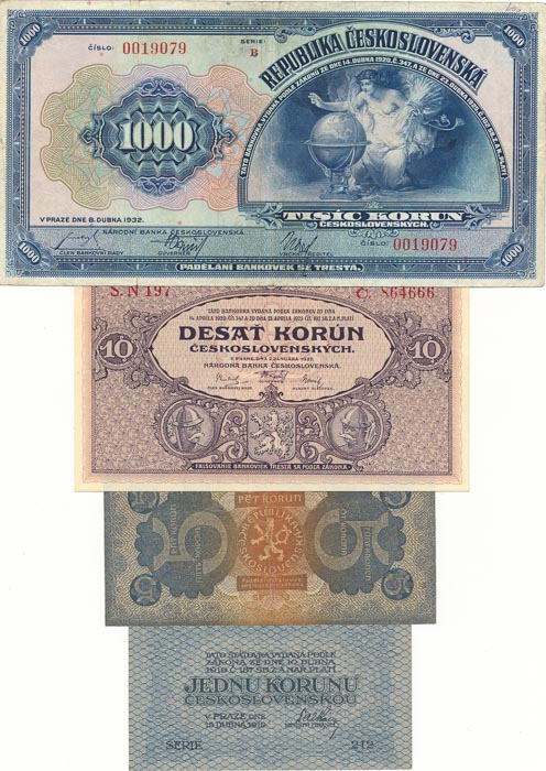 Lot of banknotes (4 pcs) - front