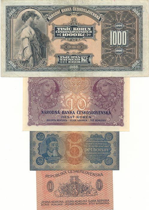 Lot of banknotes (4 pcs) - back
