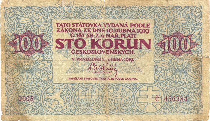 100 Koruna 1919 s. 0008 - front