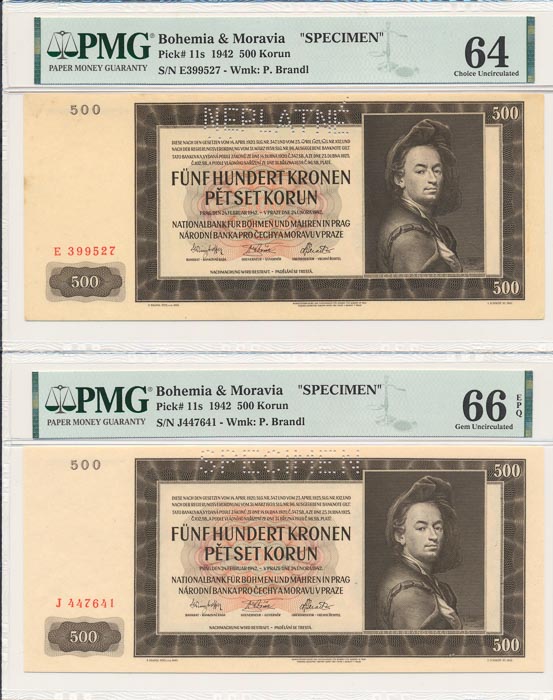500 Koruna 1942 (2 pcs) - front