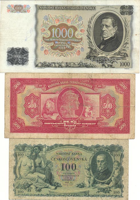 Lot of banknotes (3 pcs) - back